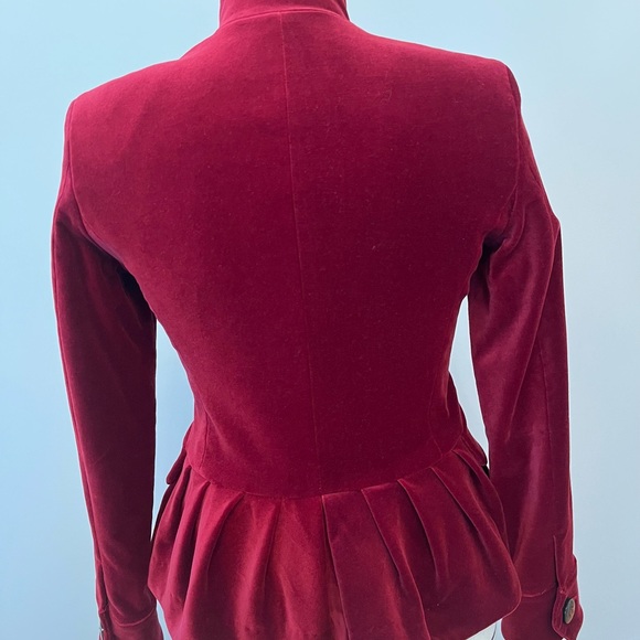 Velvet jacket with bust, perfect condition - Picture 6 of 7